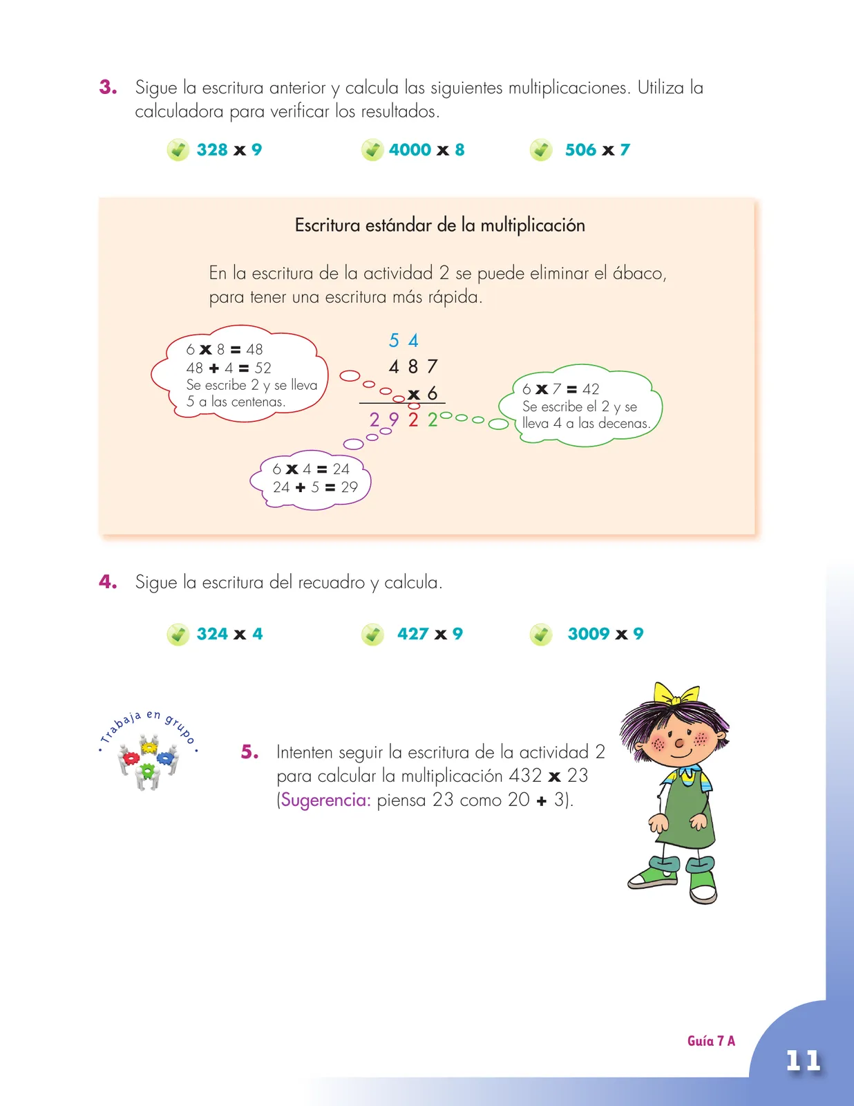 Miniatura página 11 de Matematica 5° · Cartilla 02