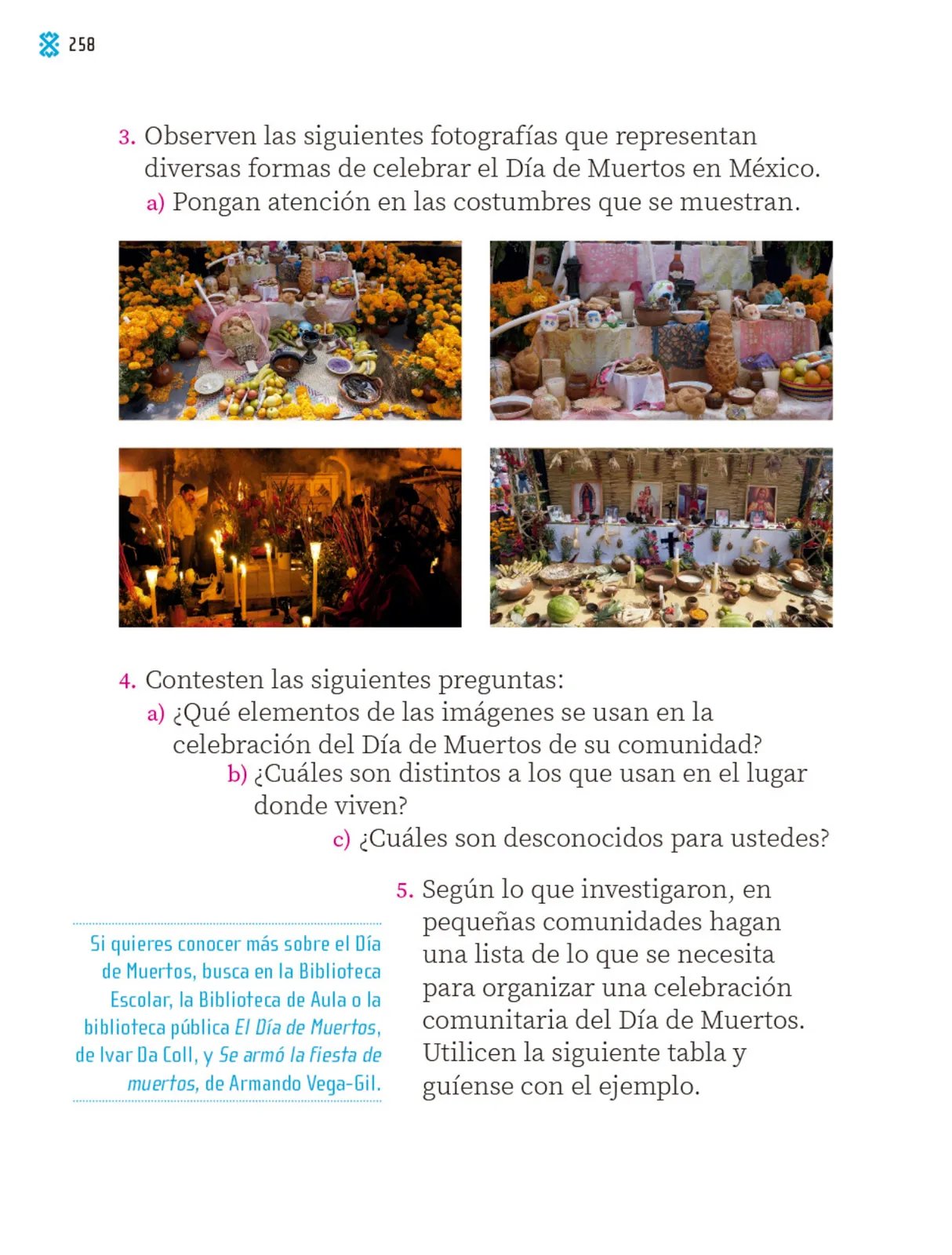 Página 259 de Proyectos Comunitarios. Libro de Educación Primaria Grado 1° Ciclo Escolar 2025 - 2026