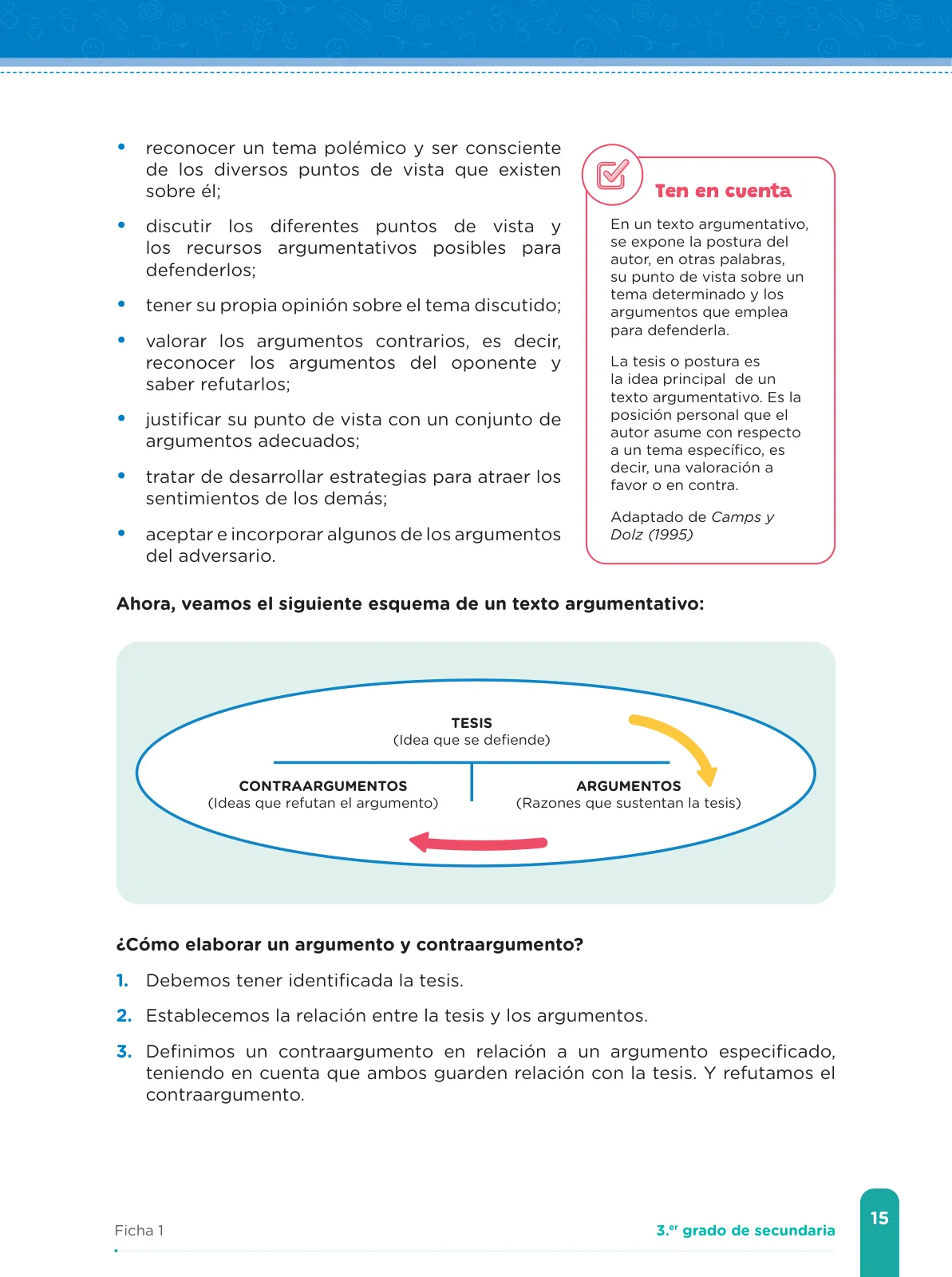 Miniatura página 17 de Fichas de aprendizaje de Comunicación 3 · 2024