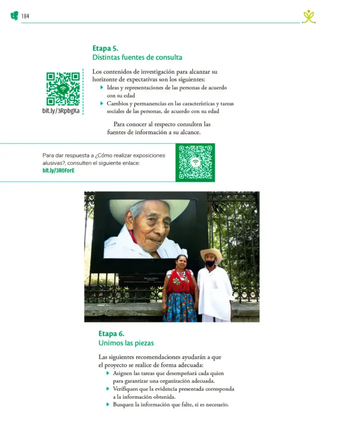Página 185 de Colección Ximhai. Nuestro libro de Proyectos. Tomo III. Libro de Educación Telesecundaria Grado 1° Ciclo Escolar 2025 - 2026