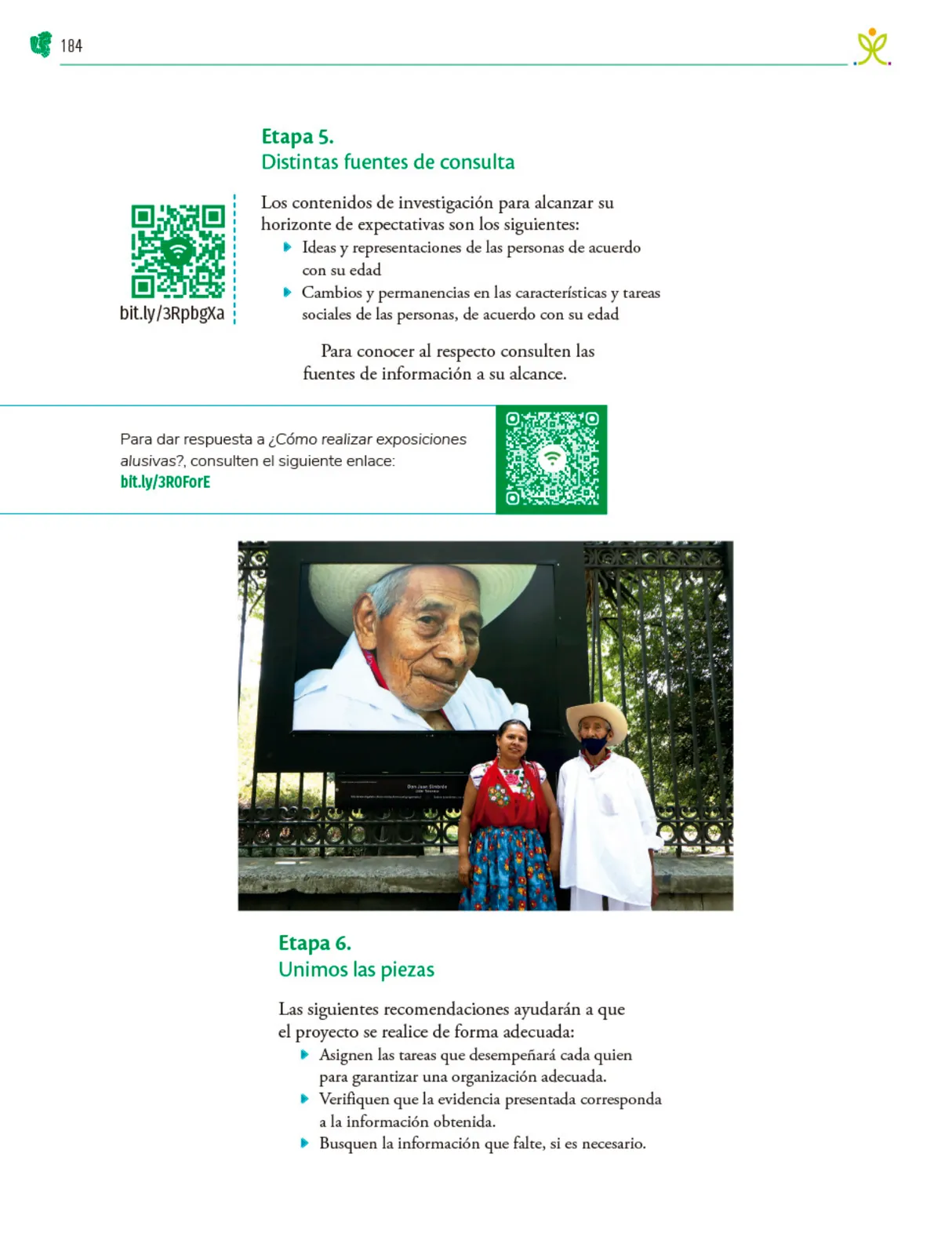 Miniatura página 185 de Colección Ximhai. Nuestro libro de Proyectos.  Tomo III.  Libro de Educación Telesecundaria Grado 1°  Ciclo Escolar 2025 - 2026