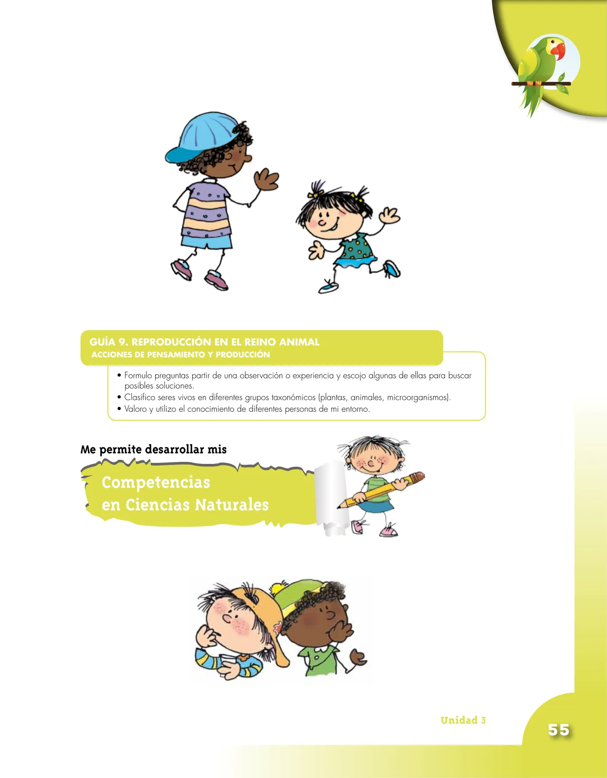 Página 55 de Ciencias Naturales 4° · Cartilla 01