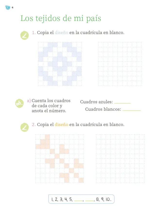 Página 7 de Múltiples lenguajes. Trazos y números. Libro de Educación Primaria Grado 2° Ciclo Escolar 2025 - 2026