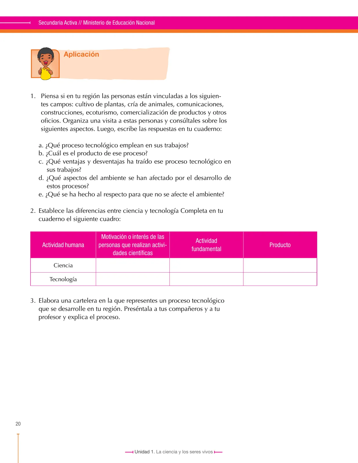 Miniatura página 20 de Ciencias Naturales 6° · Secundaria Activa