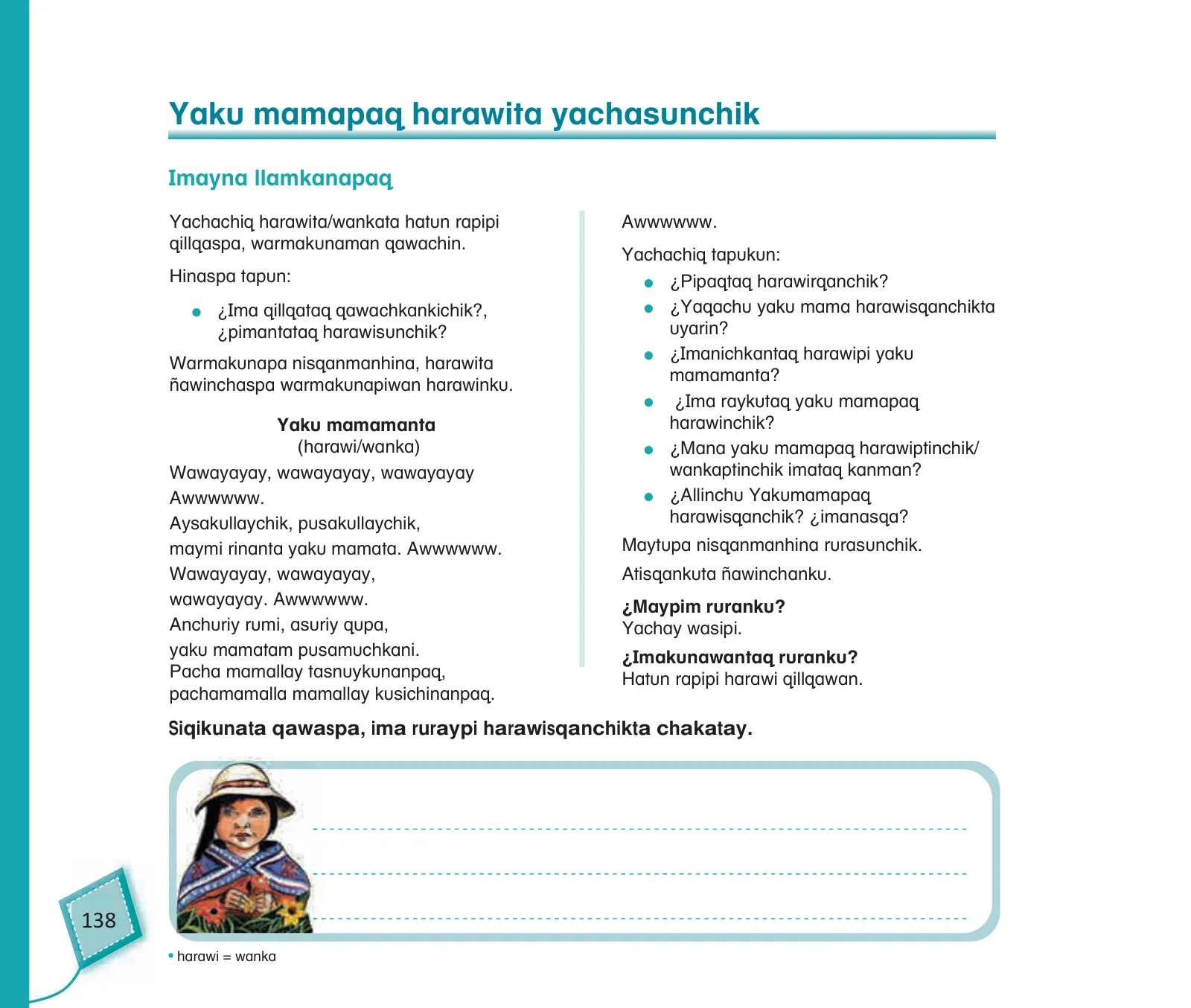 Página 140 de Kuska yachasunchik : cuaderno de trabajo y folder - inicial 4 años - Quechua chanka · 2020
