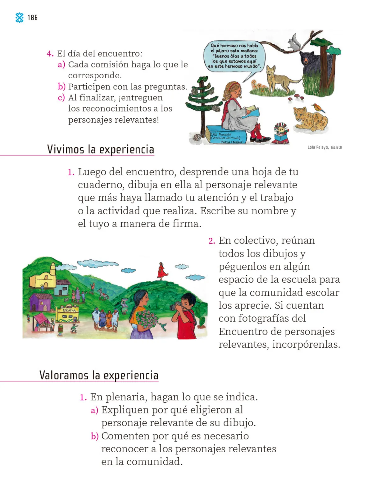 Página 187 de Proyectos Comunitarios. Libro de Educación Primaria Grado 1° Ciclo Escolar 2025 - 2026