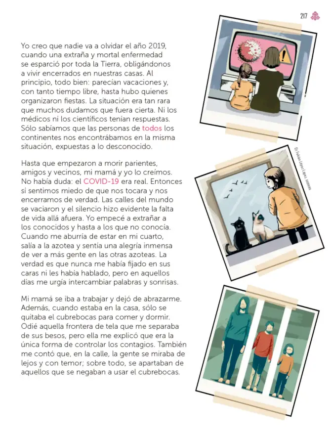Página 218 de Múltiples lenguajes. Libro de Educación Primaria Grado 3° Ciclo Escolar 2025 - 2026