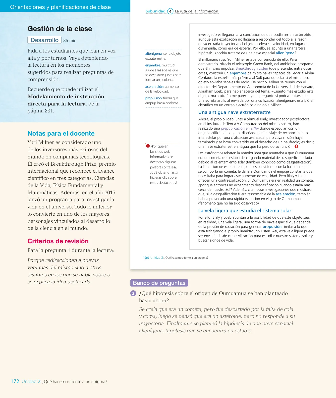 Miniatura página 174 de Lengua y Literatura – Octavo Básico | Texto del Estudiante MINEDUC – Descargar PDF · 2024