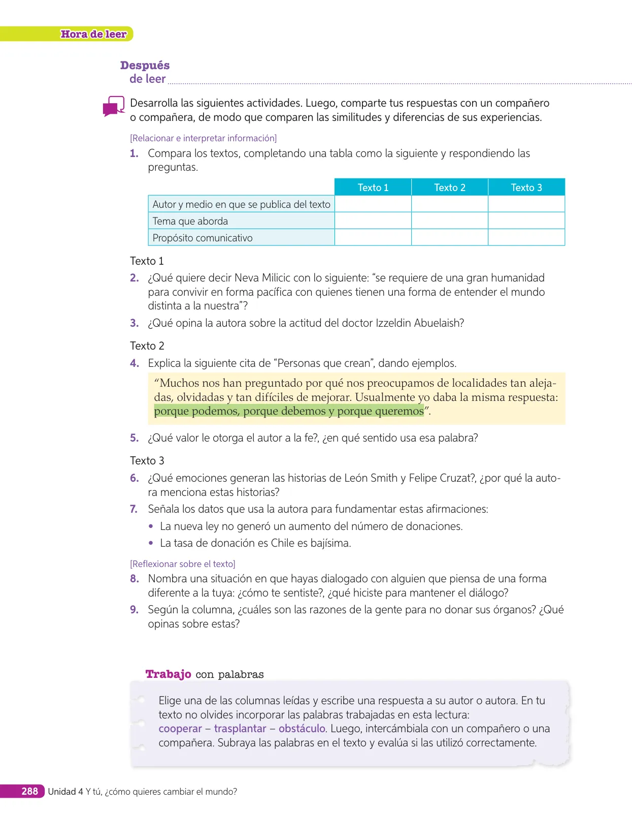 Página 241 de Lenguaje y Comunicación – Sexto Básico | Texto del Estudiante MINEDUC – Descargar PDF · 2024