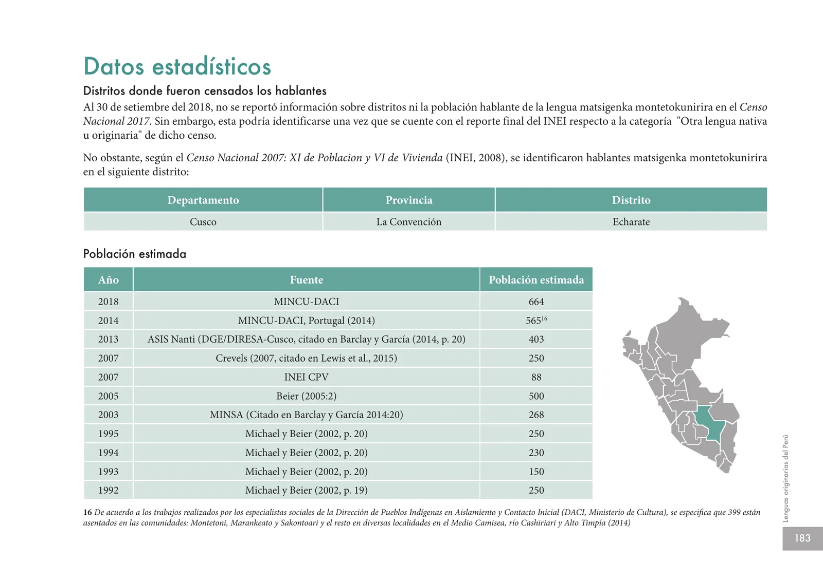 Página 185 de Lenguas originarias del Perú · 2018
