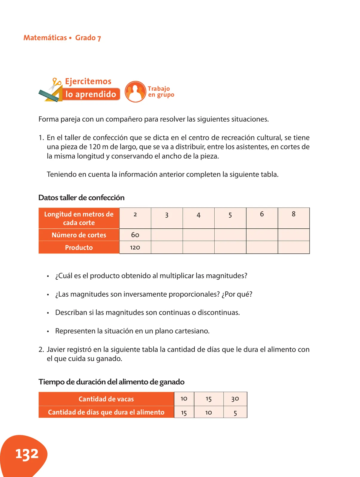 Página 133 de Matematica 7° · Postprimaria