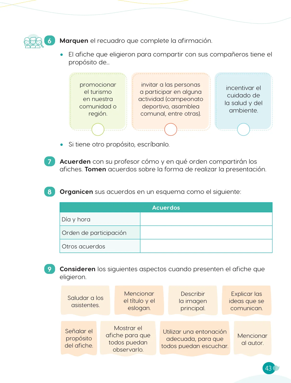 Página 45 de Cuadernillo de Comunicación 4, cuarto grado de Primaria · 2023