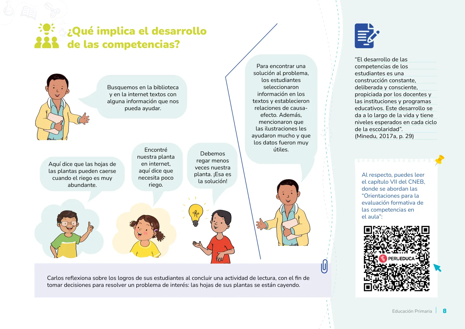 Página 8 de Orientaciones para el inicio del año escolar 2025 : educación primaria · 2025