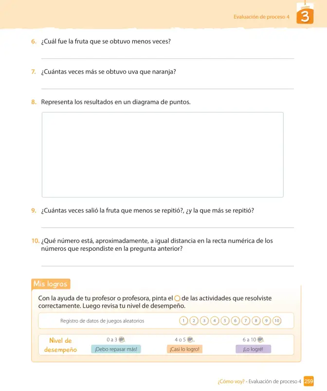 Página 261 de Matemática – Tercero Básico | Texto del Estudiante MINEDUC – Descargar PDF · 2019