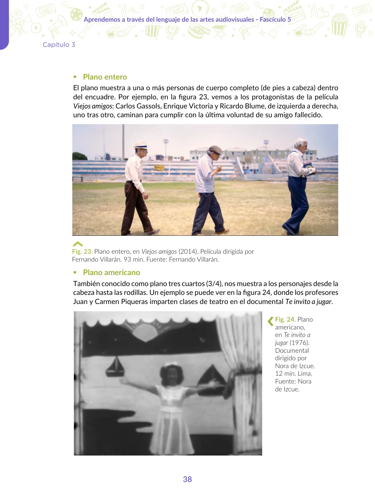 Miniatura página 38 de Aprendemos a través del lenguaje de las artes audiovisuales Fascículo 5 para estudiantes de Educación Secundaria · 2024