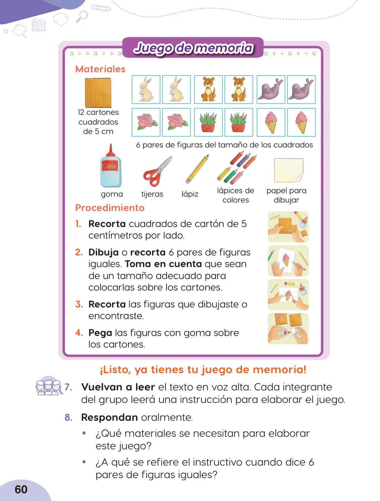 Página 62 de Cuadernillo de Comunicación 2. Segundo grado de Primaria · 2024