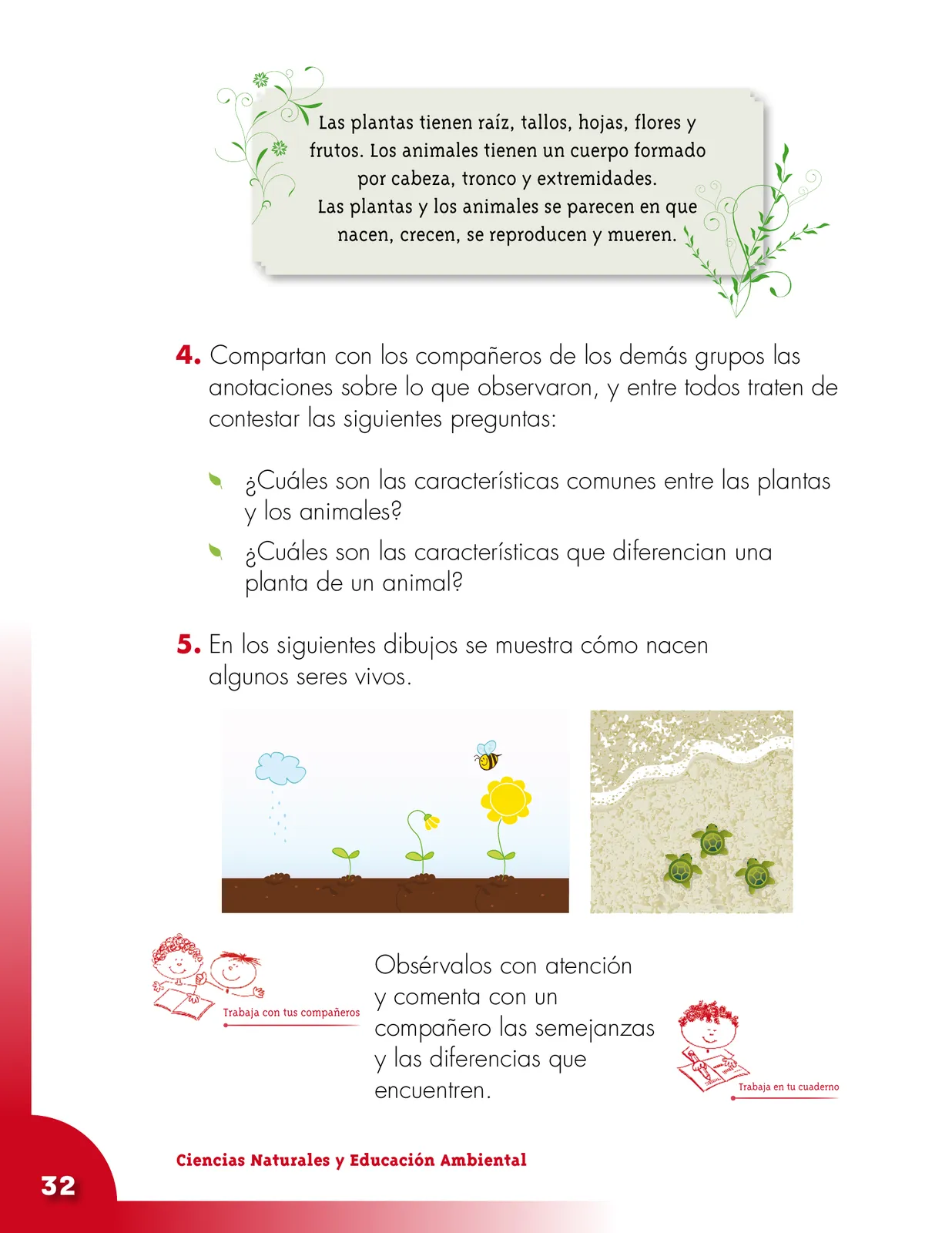 Página 32 de Ciencias Naturales 2° · Cartilla 01