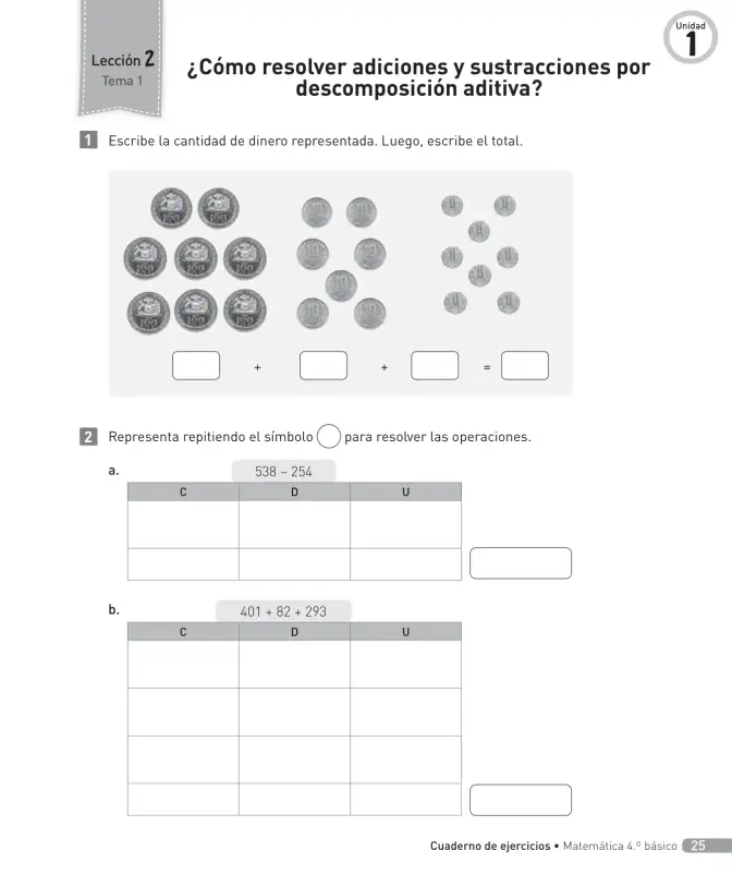 Página 26 de Matemática – Cuarto Básico | Texto del Estudiante MINEDUC – Descargar PDF · 2024