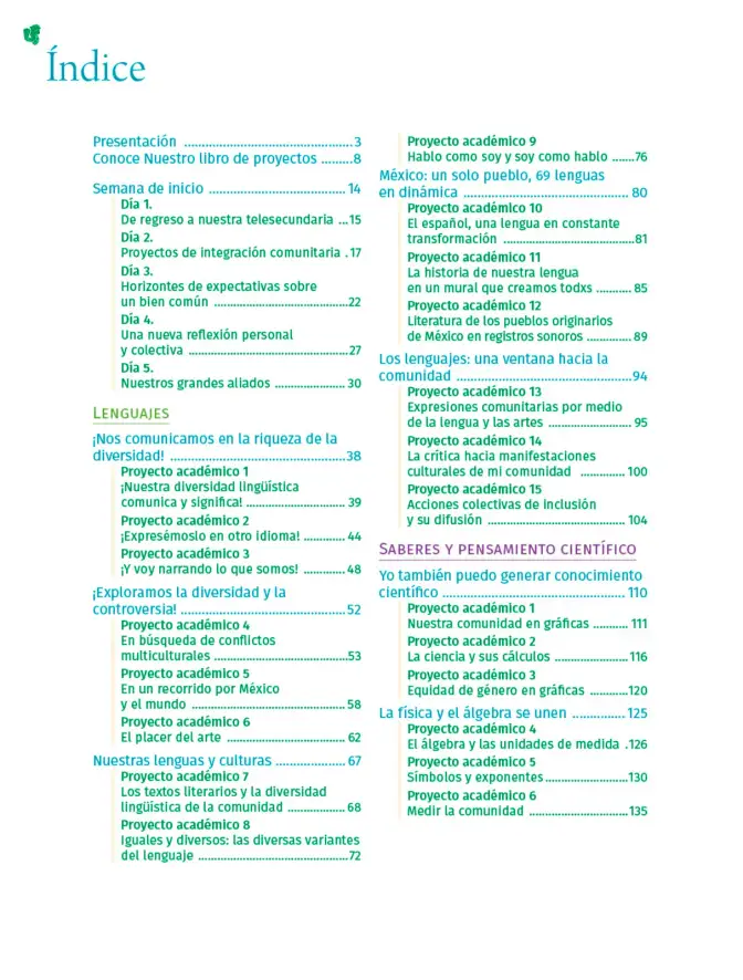 Página 13 de Colección Sk´asolil. Nuestro libro de Proyectos. Tomo I. Libro de Educación Telesecundaria Grado 2° Ciclo Escolar 2025 - 2026