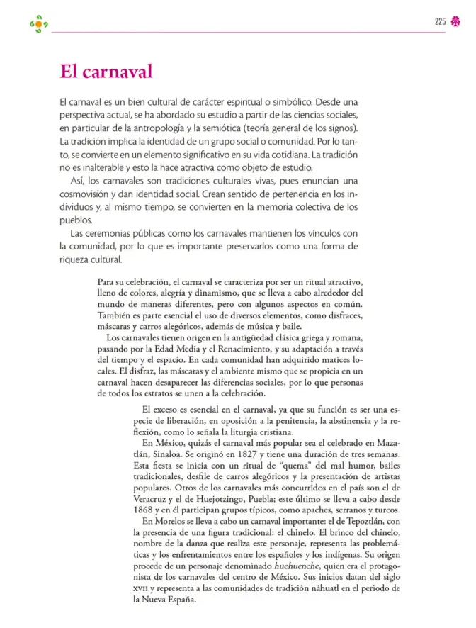 Página 226 de Colección Nanahuatzin. Lenguajes. Libro de Educación Secundaria Grado 3° Ciclo Escolar 2025 - 2026