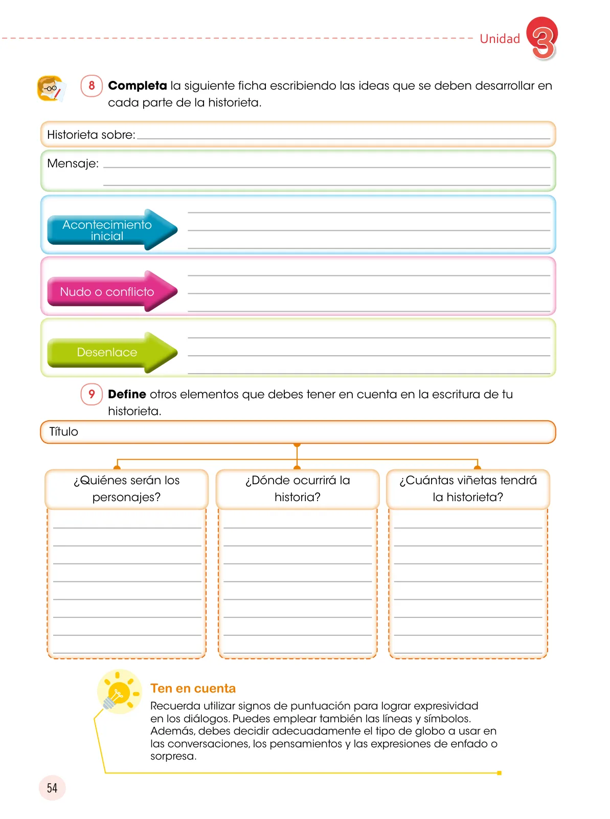 Página 55 de Comunicación 6 : cuaderno de trabajo para sexto grado de Educación Primaria 2019 · 2019