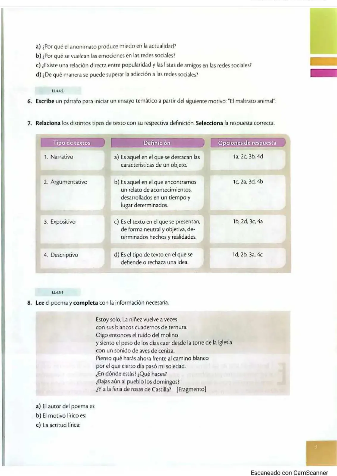 Miniatura página 6 de Lengua y Literatura 1 BGU · 2025