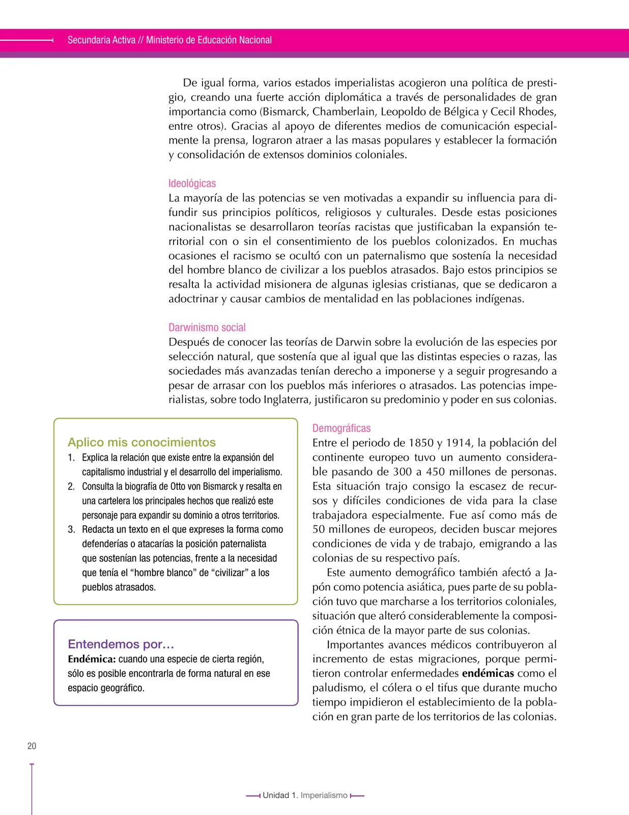 Miniatura página 20 de Ciencias Sociales 9° · Secundaria Activa