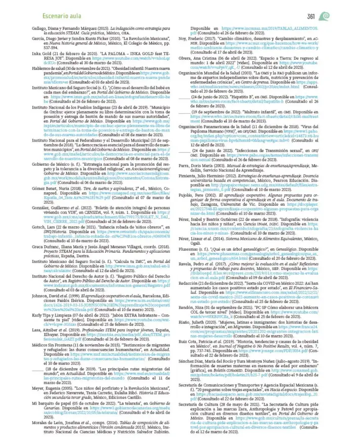 Página 364 de Proyectos de Aula. Libro de Educación Primaria Grado 6° Ciclo Escolar 2025 - 2026