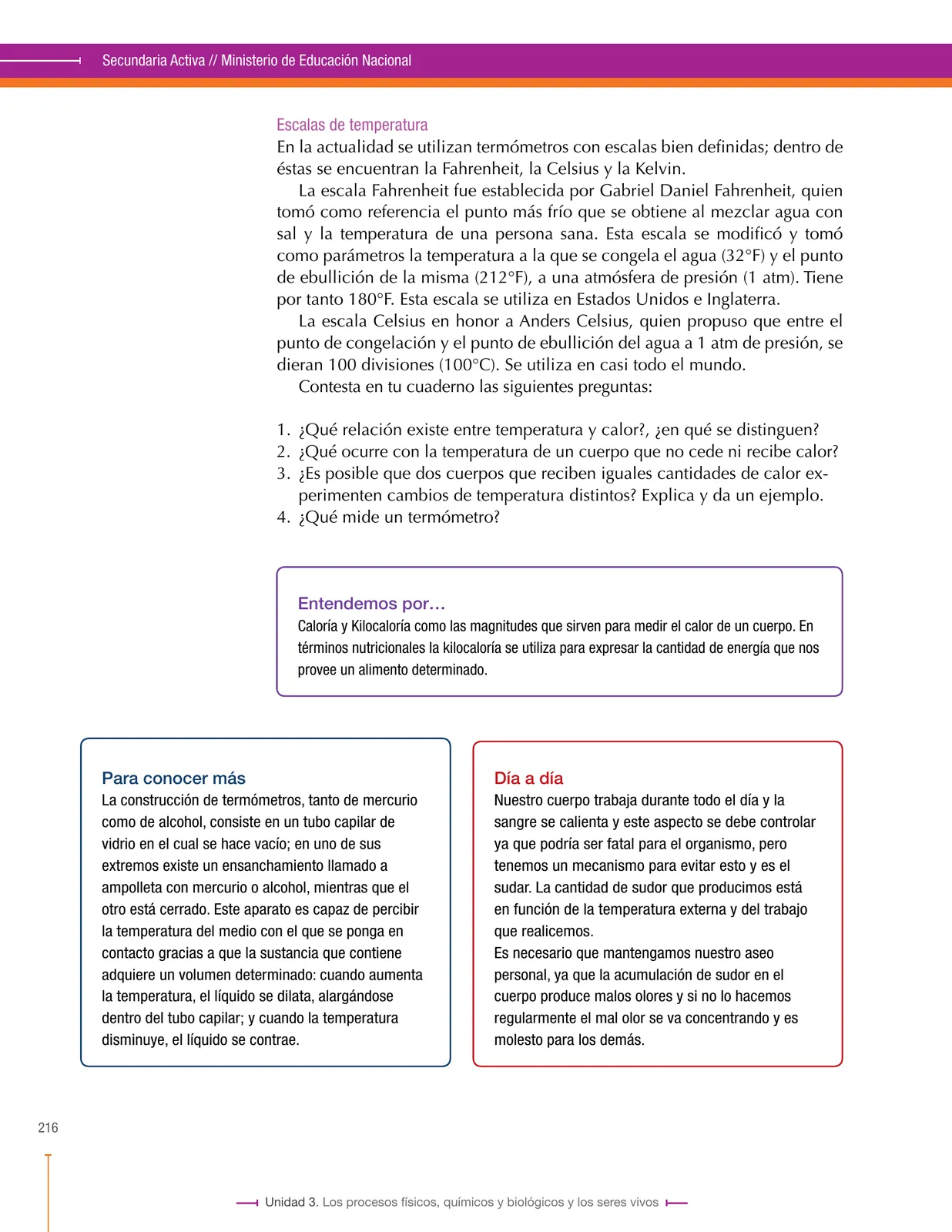 Miniatura página 216 de Ciencias Naturales 8° · Secundaria Activa