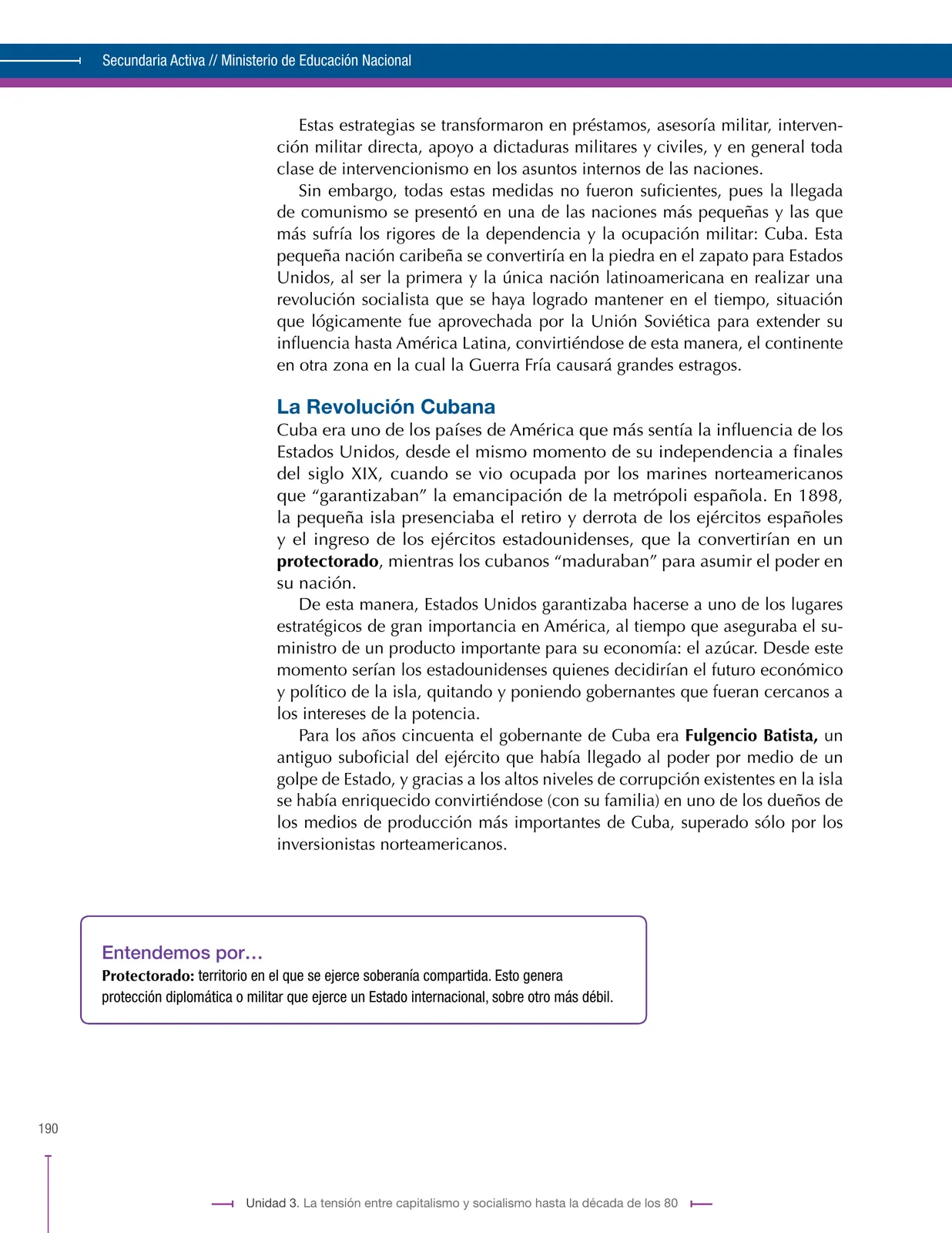Página 190 de Ciencias Sociales 9° · Secundaria Activa