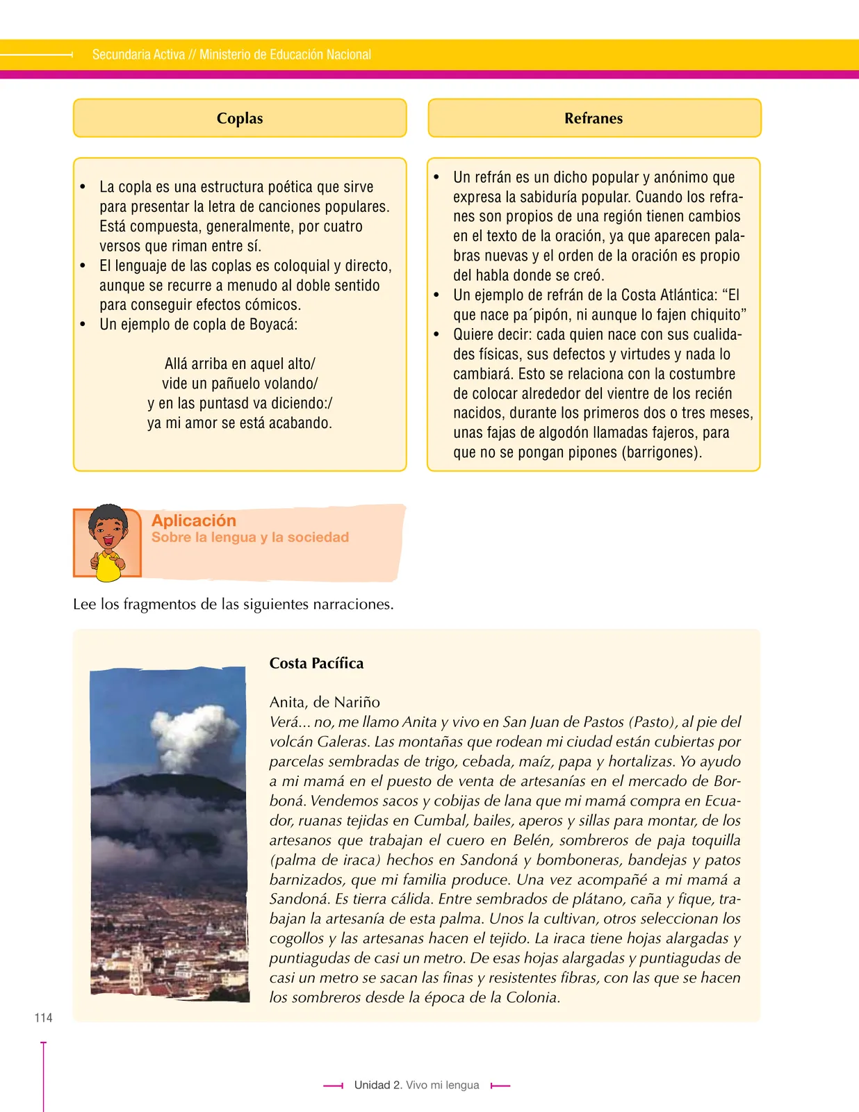 Miniatura página 114 de Lenguaje 6° · Secundaria Activa