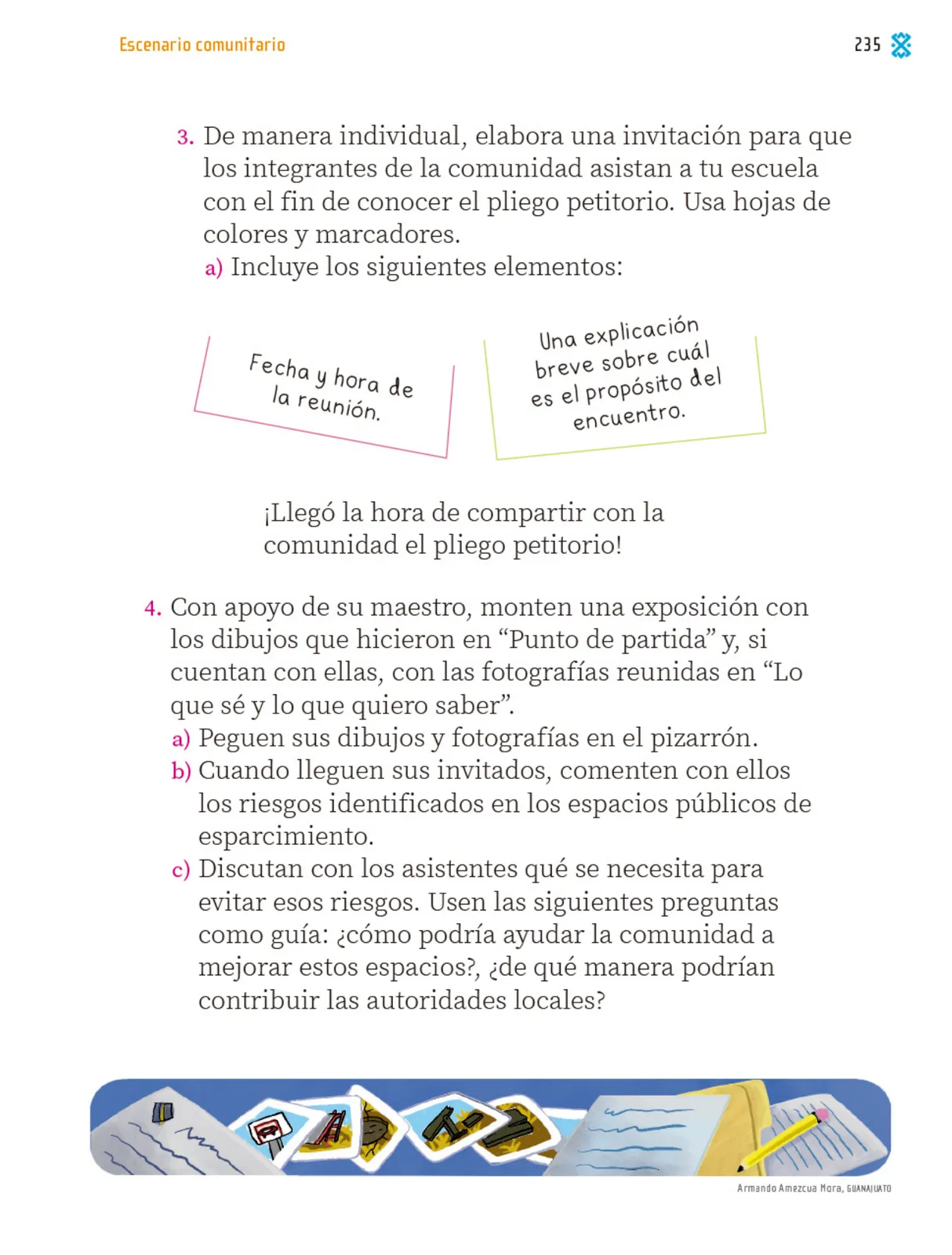 Miniatura página 236 de Proyectos Comunitarios.   Libro de Educación Primaria Grado 1°  Ciclo Escolar 2025 - 2026