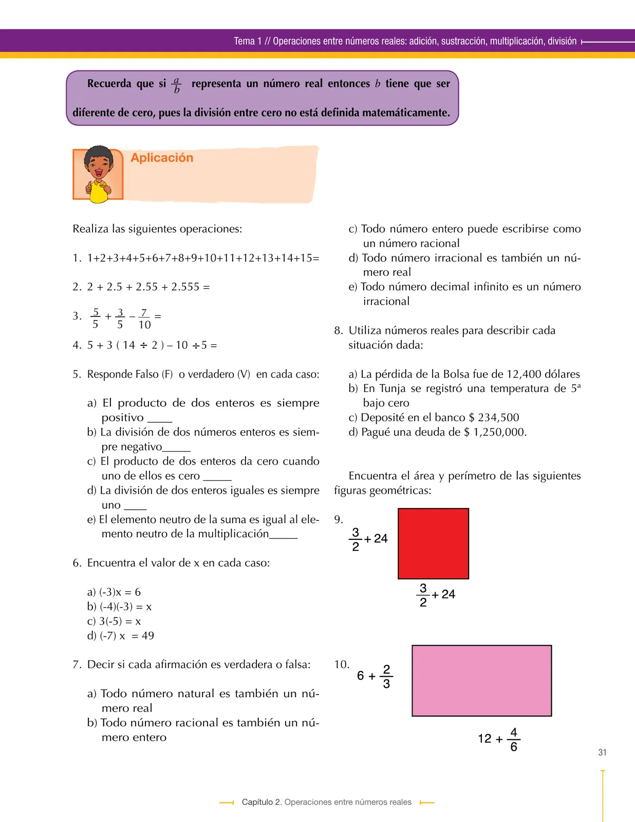Miniatura página 31 de Matematica 9° · Secundaria Activa