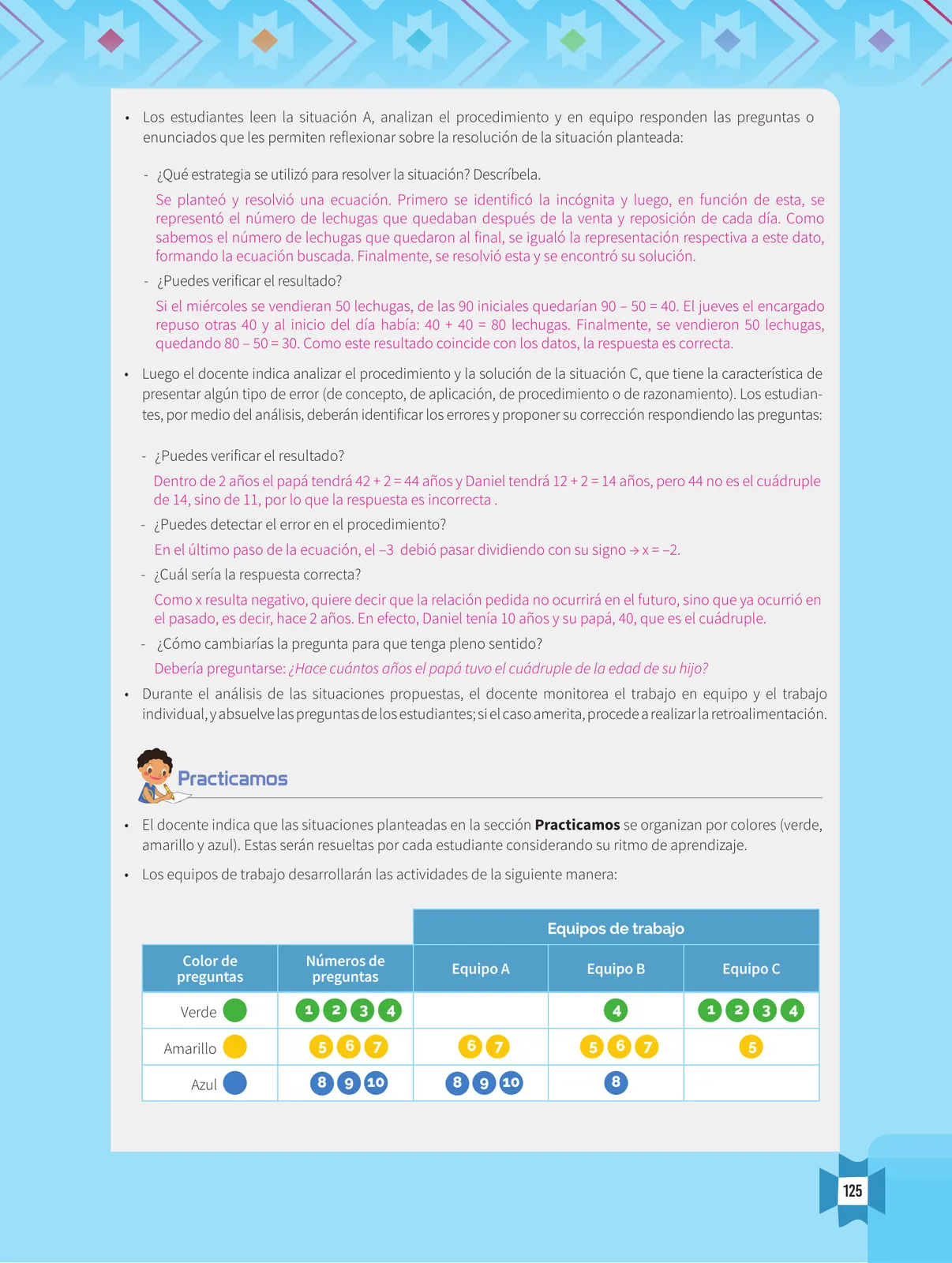 Miniatura página 127 de Resolvamos problemas 1 : manual para el docente 2018 · 2018