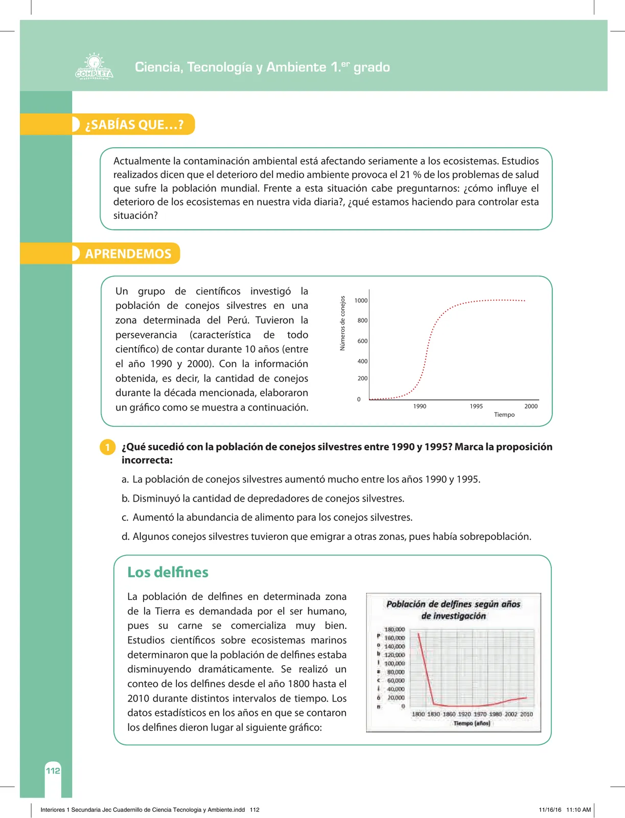 Miniatura página 112 de Ciencia, Tecnología y Ambiente 1. Cuaderno de reforzamiento pedagógico - JEC · 2016