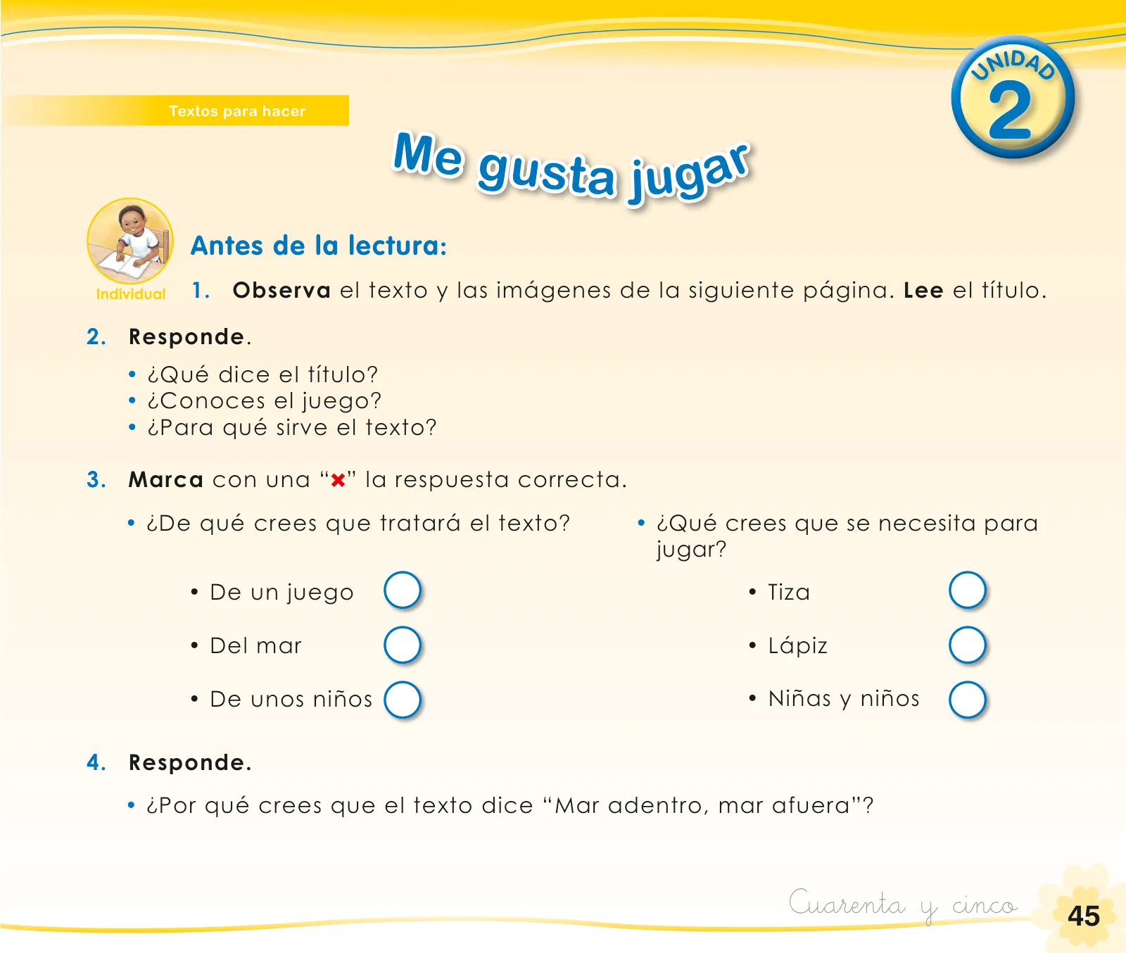 Página 47 de Comunicación 1 : cuaderno de trabajo para primer grado de Educación Primaria 2019 · 2019