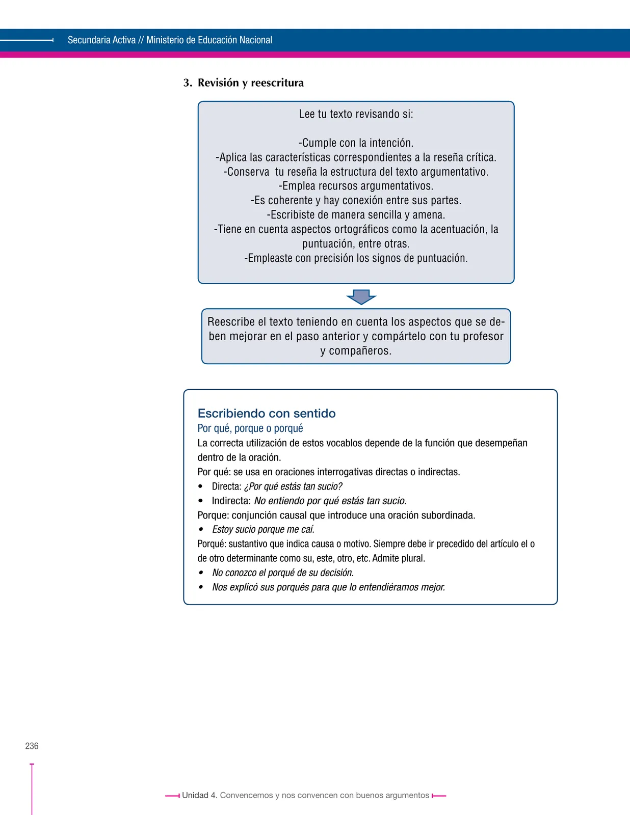 Página 236 de Lenguaje 9° · Secundaria Activa