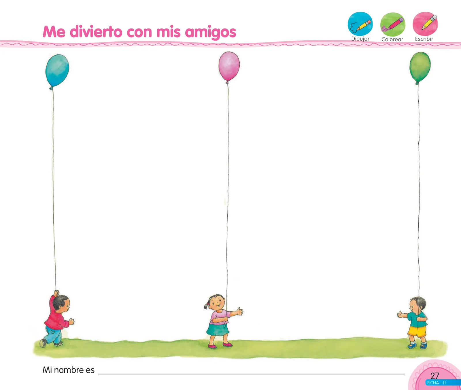 Página 29 de Aprendemos jugando : cuaderno de trabajo para niños y niñas de 4 años · 2017