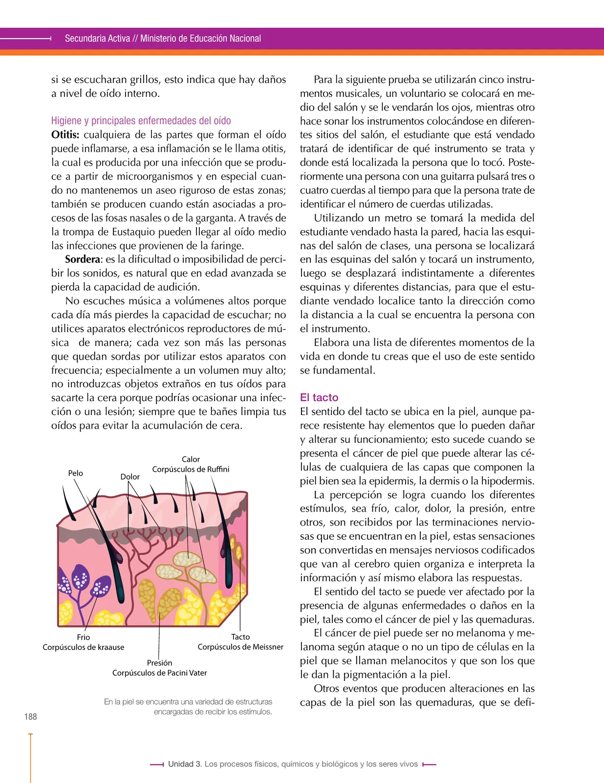 Página 188 de Ciencias Naturales 8° · Secundaria Activa