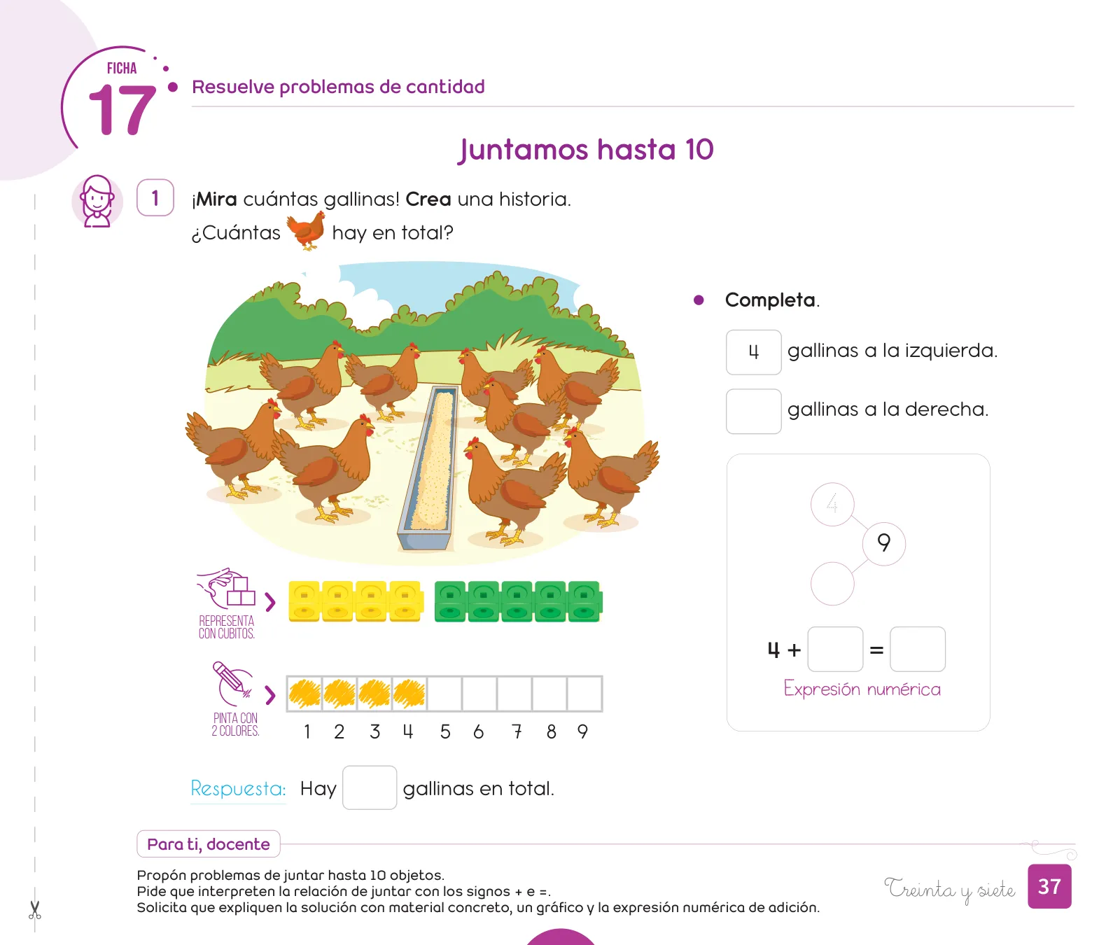 Página 39 de Cuadernillo de Matemática 1. Primer grado de Primaria · 2024