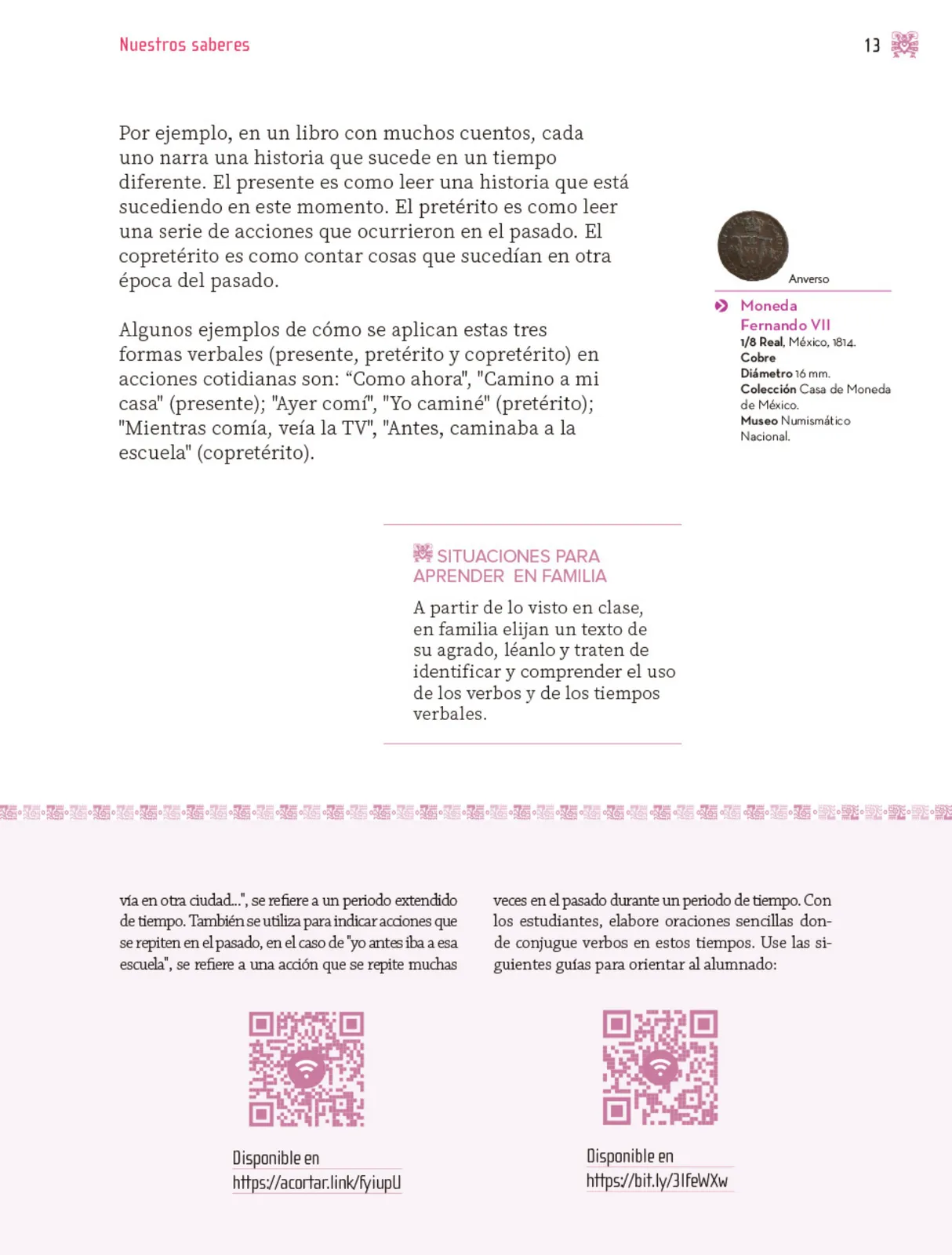 Página 14 de Nuestros saberes: Libro para alumnos, maestros y familia.   Libro de Educación Primaria Grado 4°  Ciclo Escolar 2025 - 2026