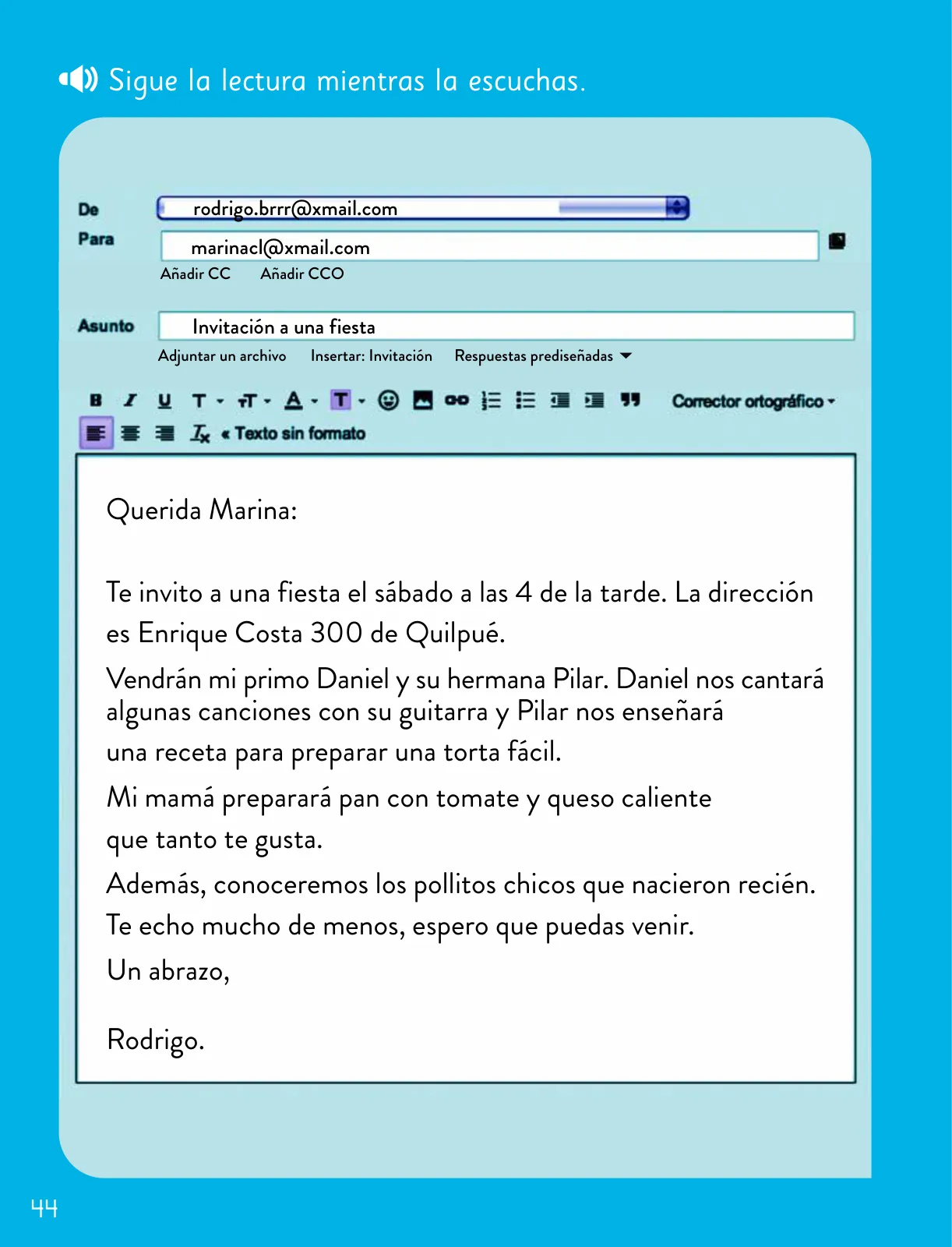 Miniatura página 46 de Lenguaje y Comunicación – Segundo Básico – Texto del Estudiante MINEDUC – Descargar PDF · 2024