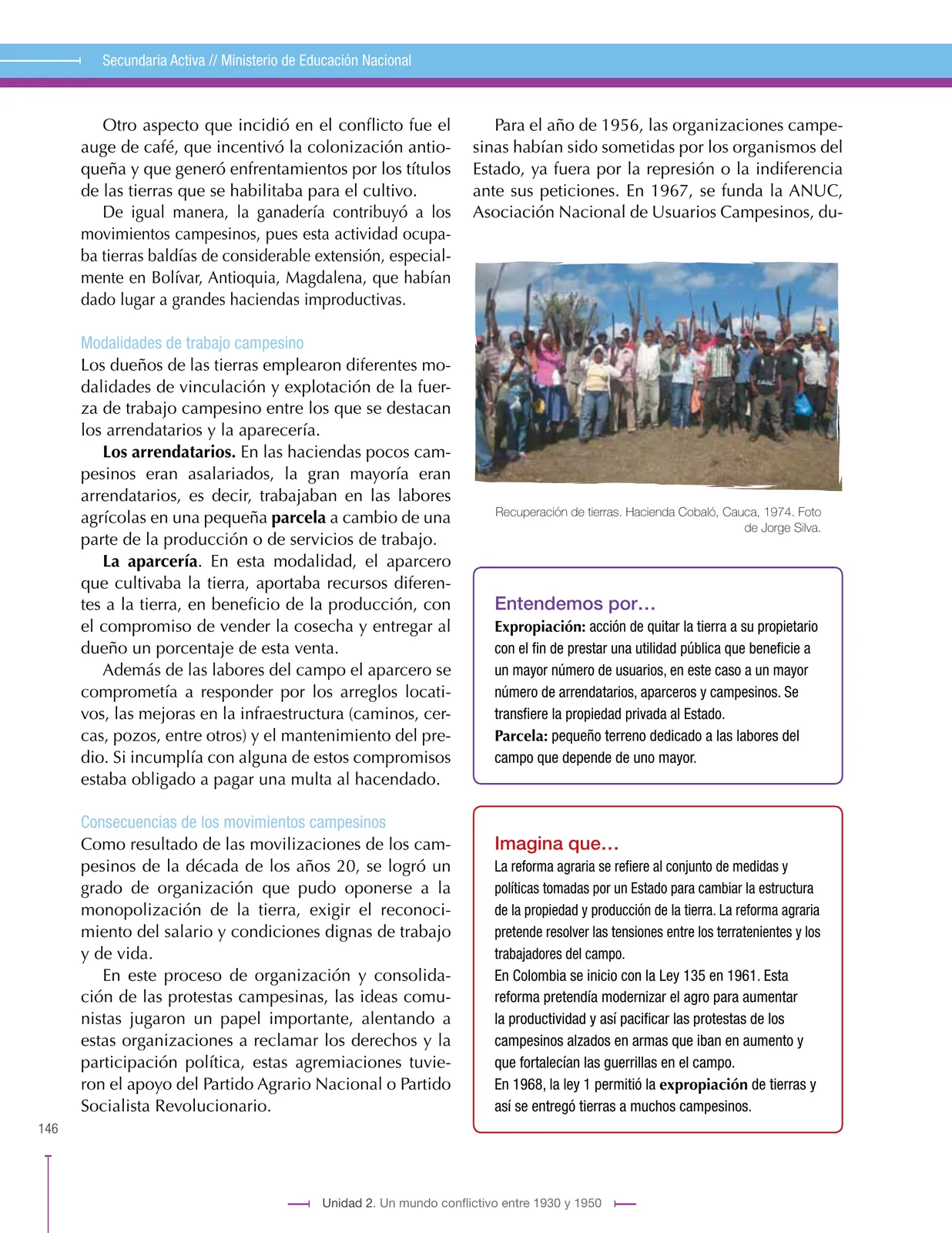 Página 146 de Ciencias Sociales 9° · Secundaria Activa