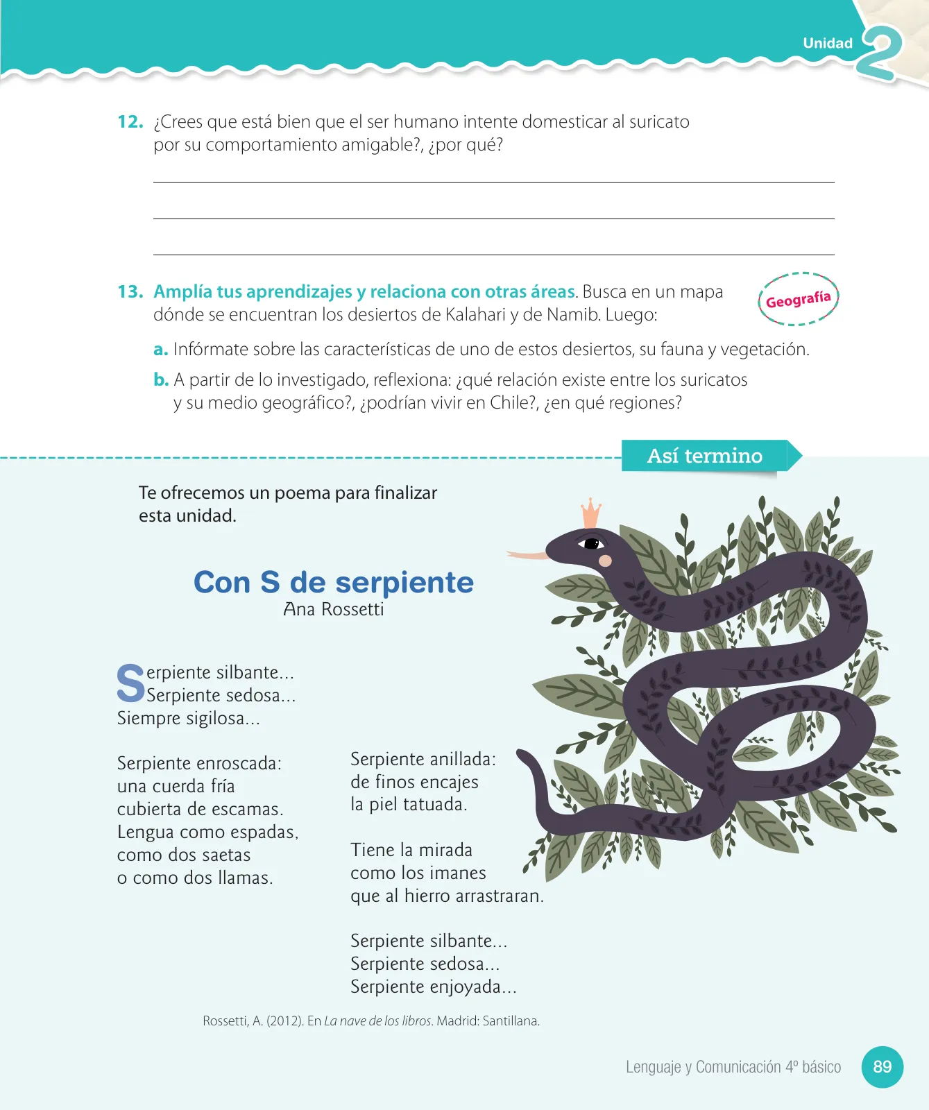 Página 91 de Lenguaje y Comunicación – Cuarto Básico | Texto del Estudiante MINEDUC – Descargar PDF · 2024