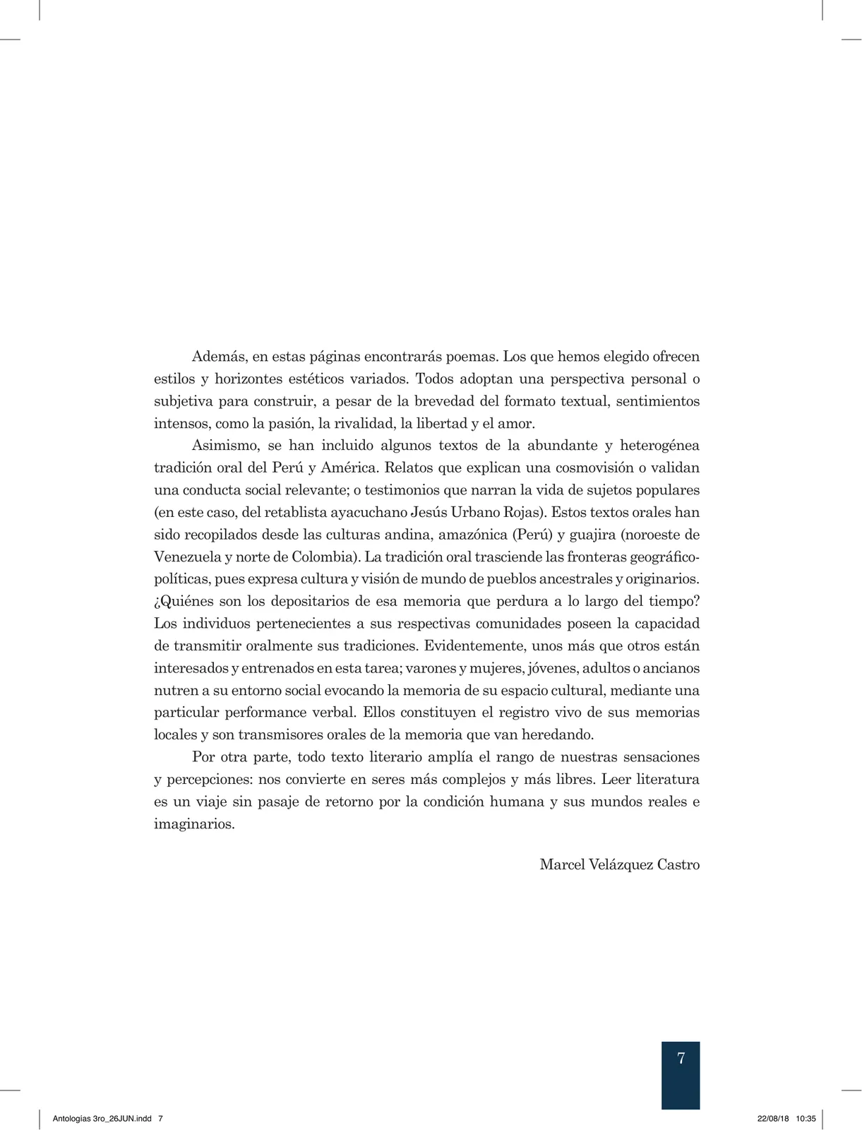Página 8 de Antología literaria 3 · 2018