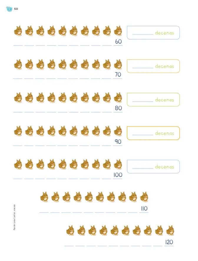 Página 51 de Múltiples lenguajes. Trazos y números. Libro de Educación Primaria Grado 1° Ciclo Escolar 2025 - 2026