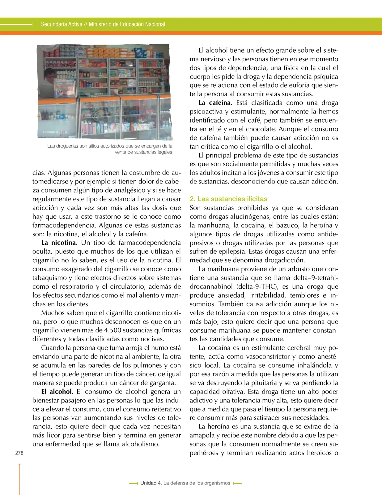 Página 278 de Ciencias Naturales 8° · Secundaria Activa