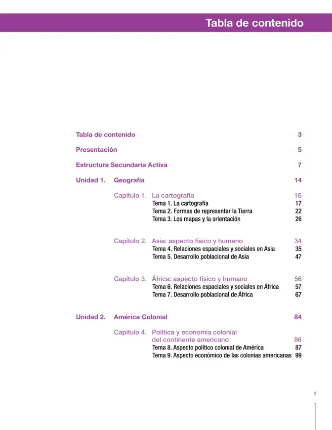Página 3 de Ciencias Sociales 8° · Secundaria Activa