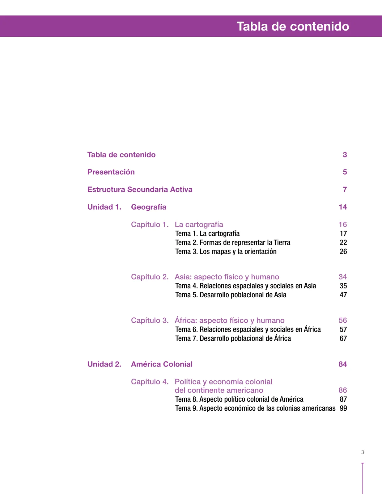 Miniatura página 3 de Ciencias Sociales 8° · Secundaria Activa