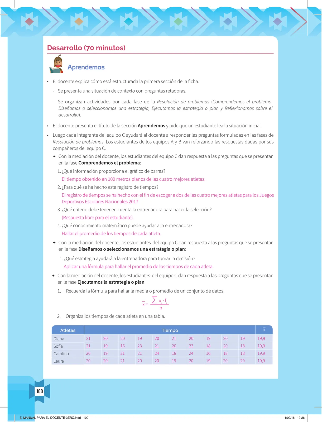 Página 102 de Resolvamos problemas 3 : manual para el docente 2018 · 2018